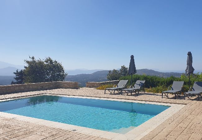 Villa in Ano Valsamonero - Nelia Villa Breathtaking Seaview, By Hellocrete