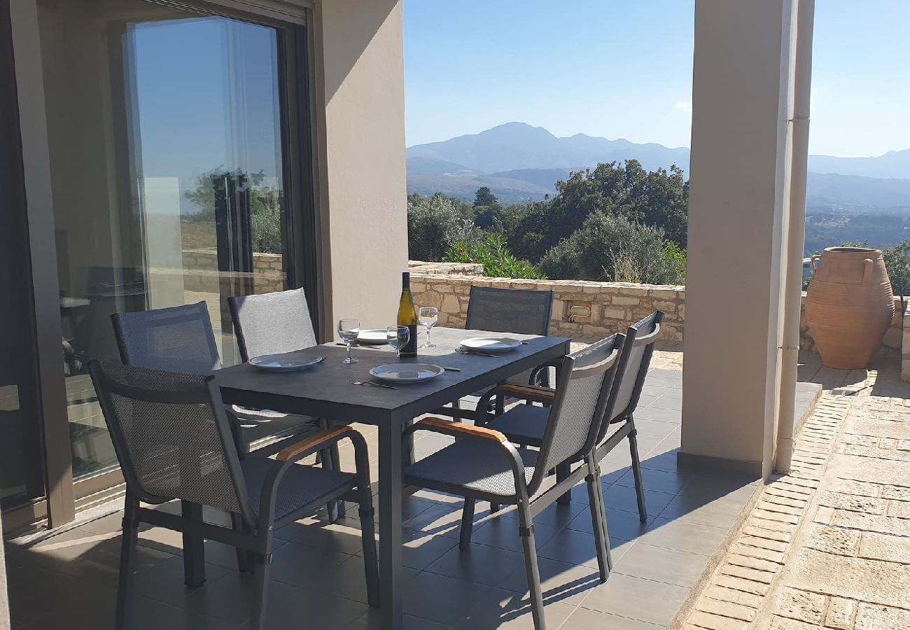 Villa in Ano Valsamonero - Nelia Villa Breathtaking Seaview, By Hellocrete